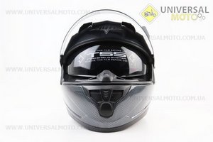 Шолом інтеграл, закритий (сертифікація DOT)+відкидні окуляри BLD-M67 М (57-58см), "КАРБОН" глянець. BLD (Шоломи / UM3602-V81)