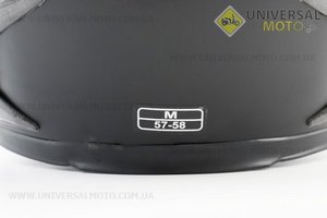 УЦІНКА Шолом інтеграл, закритий HF-122 М, ЧОРНИЙ матовий (сліди клею, не працює повітрозабірник на бороді, див. фото). FXW (Шоломи / UM3602-V92)