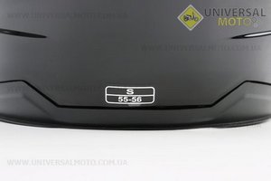 Шолом відкритий+окуляри HF-223 S, ЧОРНИЙ глянець (можливі потертості, дефекти фарбування). FXW (Шоломи / UM3603-V12)