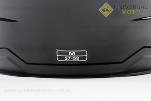 Шолом відкритий+окуляри HF-223 M, ЧОРНИЙ глянець (можливі потертості, дефекти фарбування). FXW (Шоломи / UM3603-V13)