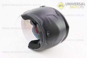 Шолом відкритий+окуляри HF-223 L, ЧОРНИЙ матовий (можливі потертості, дефекти фарбування). FXW (Шоломи / UM3603-V18)