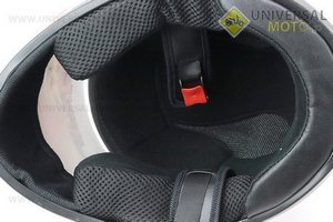 Шолом інтеграл, закритий HF-111 L, БІЛИЙ глянець з синьо-червоним малюнком Q249 (можливі потертості). FXW (Шоломи / UM3603-V23)