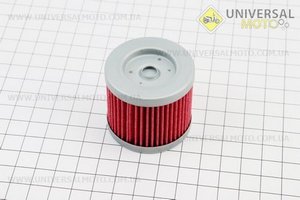 Фільтр-елемент масляний (50*38мм) Suzuki AN400 Burgman/GS125 SZ,D/UX150 K8,K9,L0,L1-L5 SIXteen, Hyosung GT125/GV125 Aquila/GV250 Aquila EFI/RX125. HIFLO (Запчастини до японского скутера / UM3620-V04)