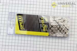 Цепь приводная 1/2х3/32х114L на 8 скоростей, черно-серая SCH-800. SPELLI (Велозапчасти / UM4037-V03)