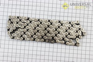 Цепь приводная 1/2х3/32х114L на 8 скоростей, черно-серая SCH-800. SPELLI (Велозапчасти / UM4037-V03)