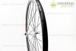 Колесо 26" переднее MTB "капля" обод и втулка алюминиевые 14Gx36H в сборе, крепл. эксцентрик "ZX Gravity"