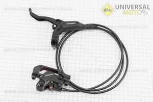 Гальмо дискове гідравлічне заднє (адаптер F180/R160мм), чорне BR-M447 + BL-M445 (ліва ручка). SHIMANO (Запчастини SHIMANO / UM4040-V76)