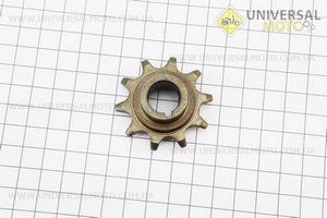 Зірка передня 10 зубів "Дирчик". Китай (Запчастини до веломотора / UM4050-V01)