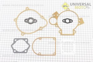Прокладки двигуна "Дирчик" 80см.куб.-47мм, комплект 7 деталей (папір). Китай (Запчастини до веломотора / UM4050-V61)