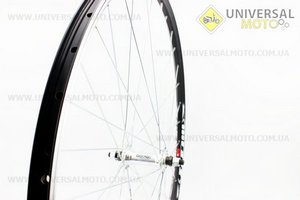 Колесо 28" переднее MTB "капля" обод и втулка алюминиевые 14Gх36Н в сборе, крепл. гайка "ZAC 2000"