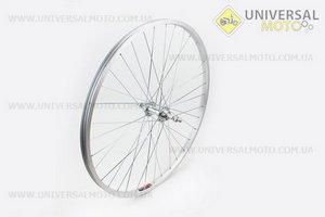 Колесо 26" заднее МТВ обод алюминиевый, втулка 14Gх36Н в сборе, под вольнобег, крепл. гайка. Китай (Велоколёса / UM4065-V28)