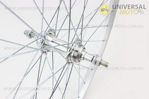 Колесо 26" заднее МТВ обод алюминиевый, втулка 14Gх36Н в сборе, под вольнобег, крепл. гайка. Китай (Велоколёса / UM4065-V28)