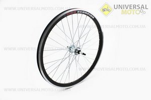 Колесо 24" заднее МТВ "капля" обод алюминиевый, втулка 14Gх36Н в сборе, под вольнобег, крепл. гайка "SCORPION". Китай (Велоколёса / UM4065-V31)