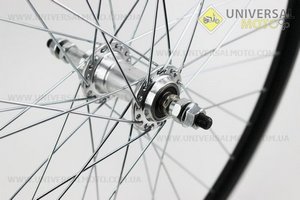 Колесо 26" заднее MTB "капля" обод и втулка алюминиевые 14Gx36H в сборе, пром-подшипники 6200 2RS, под вольнобег, крепл. гайка "SCORPION". Китай (Велозапчасти / UM4065-V86)