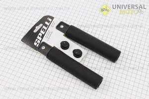 Рукоятки керма 130мм, силіконові комплект, чорні SBG-6108. SPELLI (Велозапчастини / UM4066-V06)