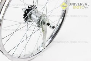 Колесо 18 "заднє, втулка" Україна-черв'як "14Gx28H в зборі. Китай (Велоколеса / UM4066-V55)