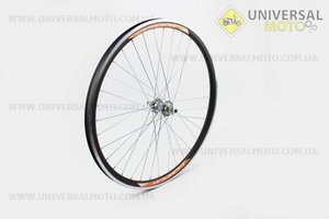 Колесо 26" переднее MTB "капля" обод алюминиевый, втулка 14Gx36H в сборе, под дисковый тормоз, крепл. гайка "GENERAL". Китай (Велозапчасти / UM4067-V58)