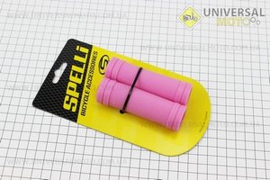 Рукоятки керма 90мм на дитячий велосипед комплект, рожеві SBG-660S. SPELLI (Велозапчастини / UM4069-V07)