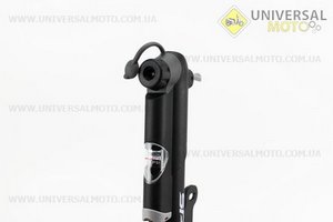 Насос МТВ пластмассовый с узким манометром, телескопический, черный  SPM-161S