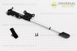 Насос МТВ пластмассовый с узким манометром, телескопический, черный  SPM-161S