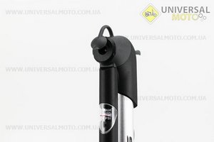 Насос алюмінієвий з вузьким манометром, Т-ручкою, SPM-1961A. SPELLI (Велоінструмент / UM4071-V81)