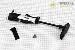 Насос алюмінієвий з вузьким манометром, Т-ручкою, SPM-1961A. SPELLI (Велоінструмент / UM4071-V81)