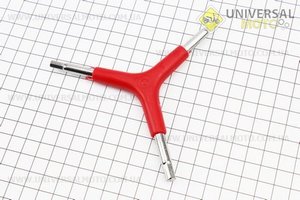 Ключ Y-подібний 3 предмета (шестигранники 4,5,6 мм), KL-9736L. Китай (Велоінструмент / UM4072-V05)