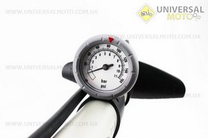 Насос ручний "підлоговий" з мано метром 160 psi / 11 bar, під штуцера Schrader & Presta, GF-35P. GIYO (Інструменти / UM4072-V11)