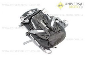 Рюкзак влагозащитный 20 литр., с отсеком для шлема, чехлом от дождя, вентилируемые накладки на спину, светоотражающие полосы, черный COMFORT SBP-059. SPELLI (Велоэкипировка / UM4080-V09)