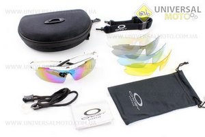 Очки белые + линзы сменные 5 к-кт + набор для ухода, в чехле жестком