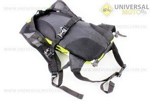 Рюкзак влагозащитный 5 литр., с диодным указателем направления, пульт дистанционного управления, Li-ion 3.7V 600mAh зарядка от USB, салатовый. Китай (Велоэкипировка / UM4080-V17)