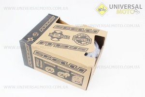 Шлем велосипедный L (59-65 см) съемный козырек, 10 вент. отверстия, системы регулировки по размеру Divider и Run System SRS, черно-бело-красный 4000. SPELLI (Велоэкипировка / UM4080-V32)