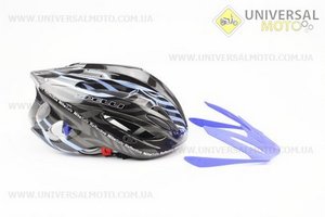 Шлем велосипедный L (59-65 см) съемный козырек, 18 вент. отверстия, системы регулировки по размеру Divider и Run System SRS, черно-синий SBH-5900. SPELLI (Велоэкипировка / UM4080-V43)