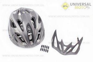 Шлем велосипедный L (59-65 см) съемный козырек, 18 вент. отверстия, системы регулировки по размеру Divider и Run System SRS, черный матовый SBH-5900. SPELLI (Велоэкипировка / UM4080-V44)