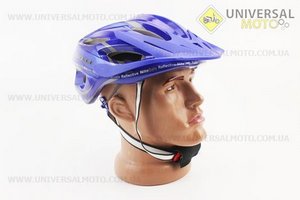 Шлем велосипедный M (55-61 см) съемный козырек, 16 вент. отверстия, системы регулировки по размеру Divider и Run System SRS, синий SBH-5500. SPELLI (Велоэкипировка / UM4080-V55)