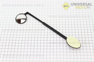 Дзеркало кругле, регульоване, телескопічне, кріплення на липучці до шолома велосипеда, чорне SBM-2270. SPELLI (Велоаксесуари / UM4091-V55)