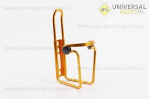 Фляготримач алюмінієвий з пластмасовими вставками, кріплення на раму, жовтий. Китай (Велоаксесуари / UM4092-V41)