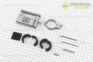 Тримач телефону на кермо алюмінієвий, ширина 50-100мм регульована, сірий G-85. GUB (Різне / UM4095-V99)