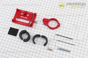 Тримач телефону на кермо, 50-100мм регульований, алюміній, червоний G-85. GUB (Аксесуари / UM4096-V00)