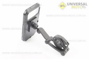 Тримач-чохол телефону 175х82мм на кермо, сенсорна плівка, регульований кут налаштування 360°, внутрішня магнітна фіксація телефону, чорний HL-69. Китай (Різне / UM4097-V73)