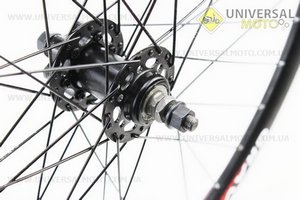 Колесо 27,5 "переднє обід і втулка алюмінієві 14Gx36H в зборі, під дискове гальмо, кріплення Гайка" GRAVITY ". Китай (Велоколеса / UM4115-V18)