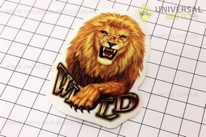 Наклейка ЗВЕРЬ малая - "ЛЕВ"