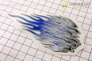 Наклейка "Пламя синее" средняя