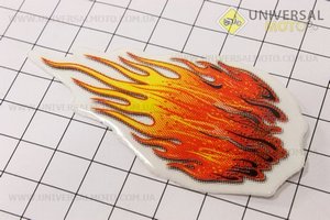 Наклейка "Пламя оранжевое" малая