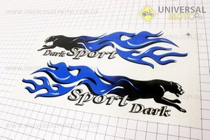 Наклейка "Dark Sport" синяя
