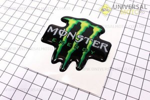 Наклейка рельефная "Monster energy" каплей