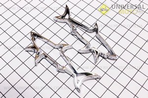 Наклейка 3D "2 АКУЛЫ"