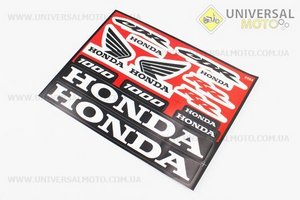 Наклейки на планшете "HONDA" 14 штуки 22х17, 5984. Китай (Полиграфия / UM5022-V33)