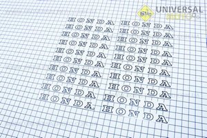 Наклейка "HONDA" 20шт 10х1, 1875. Китай (Полиграфия / UM5022-V35)