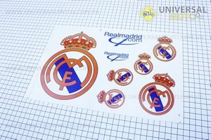 Наклейки на планшете "FC Real Madrid" набор 8шт 30х20, 3626